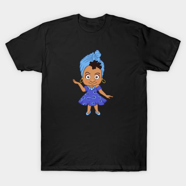 Beautiful Powerful Black Princess Girl T-Shirt by egcreations